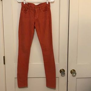 Orange MOTHER corduroys. Size 24.